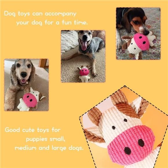 NEW - Plush Dog Toy Squeaky Puppy Chew Toys , Gift for Dog Lovers - Picture 6 of 6